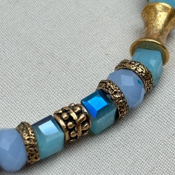 Alex and Ani Bracelet Lot - Vintage Sixty Six and Beaded Wrap Blue Green Energy - Picture 7 of 12